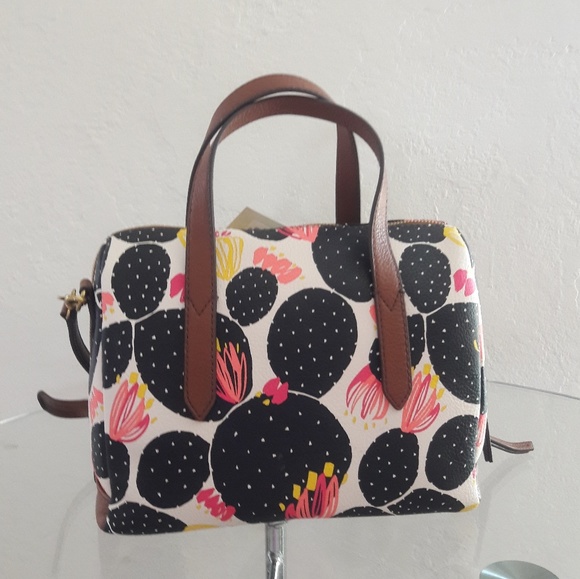 NWT FOSSIL SYDNEY SATCHEL CROSSBODY SHOULDER BAG - Picture 6 of 7